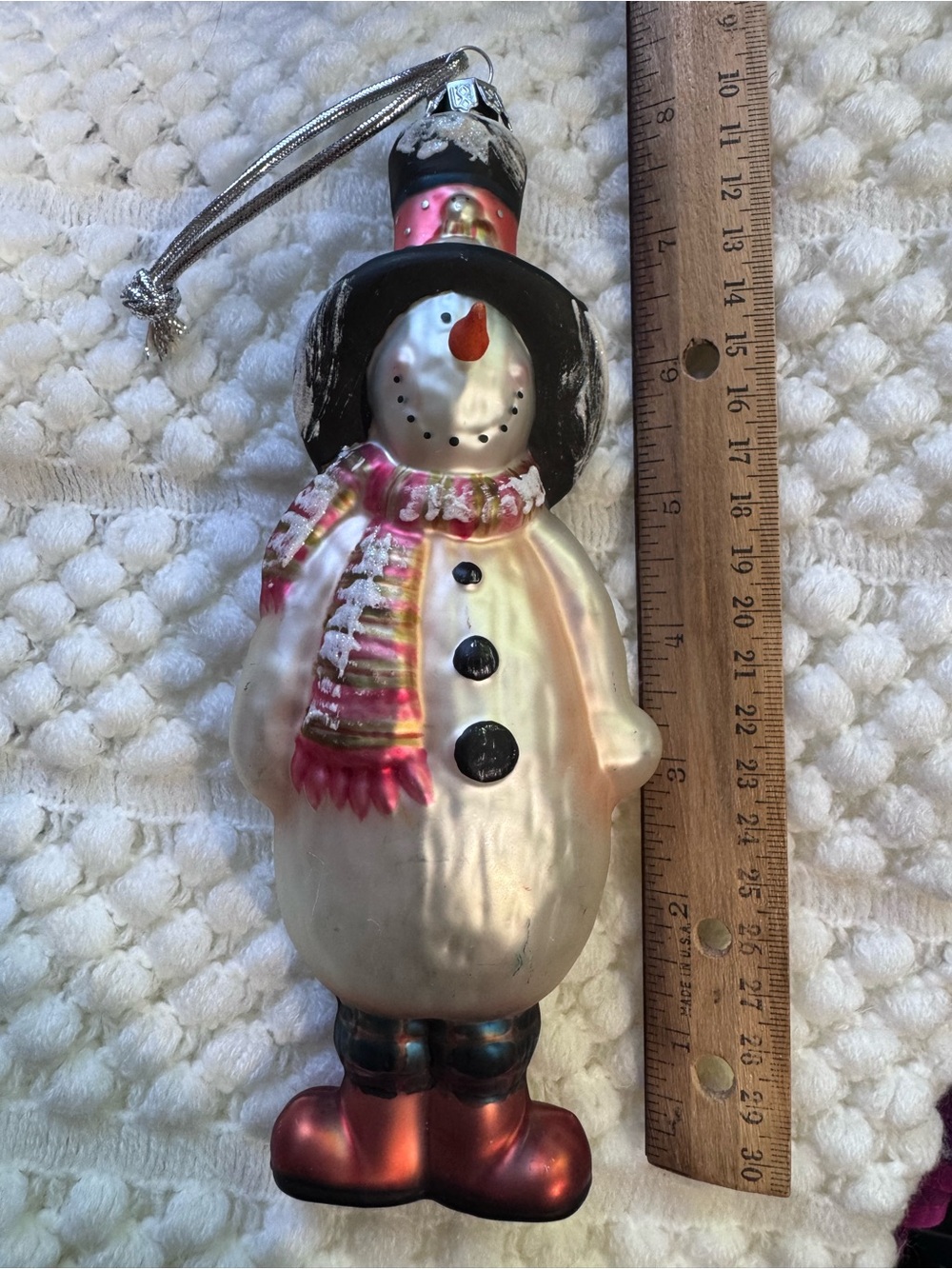 Festive Snowman Holiday Ornament